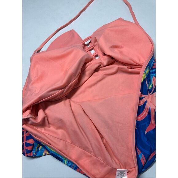 Peyton and Parker Tropical Floral Priny Woman’s Bohemian 2 Pcs Swim Suit Size 3X - Picture 15 of 16